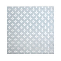Laura Ashley Wickerwork Seaspray Blue Matt Patterned Ceramic Indoor Wall & floor Tile Sample