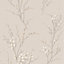 Laura Ashley Willow Dove grey Floral Smooth Wallpaper Sample