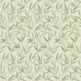 Laura Ashley Willow Hedgerow Leaf Smooth Wallpaper