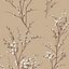 Laura Ashley Willow Neutral Floral Smooth Wallpaper