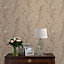 Laura Ashley Willow Neutral Floral Smooth Wallpaper