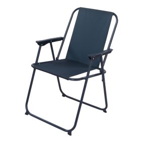 Laurel Moonless blue Metal Foldable Picnic chair