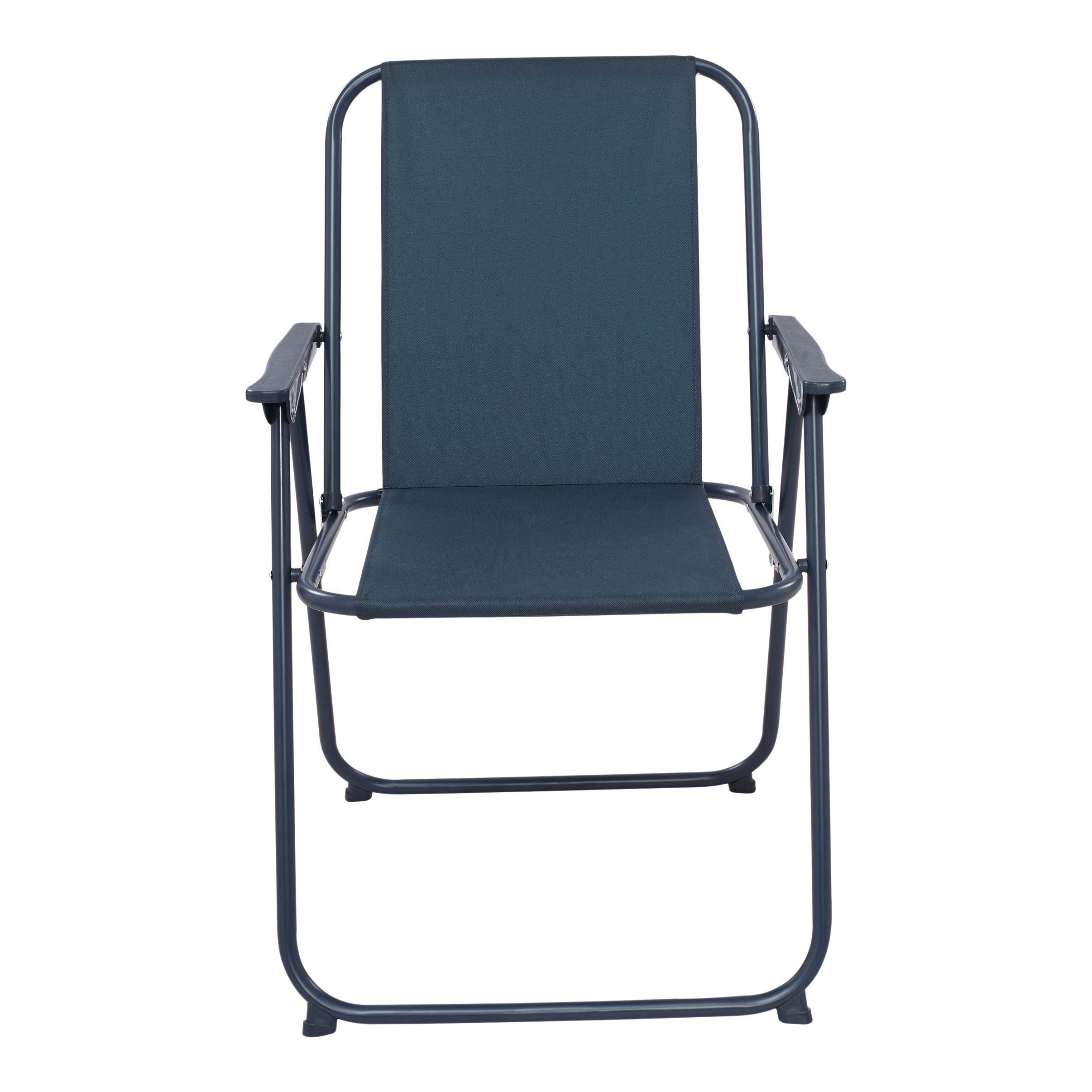 Laurel Moonless blue Metal Foldable Picnic chair DIY at B Q