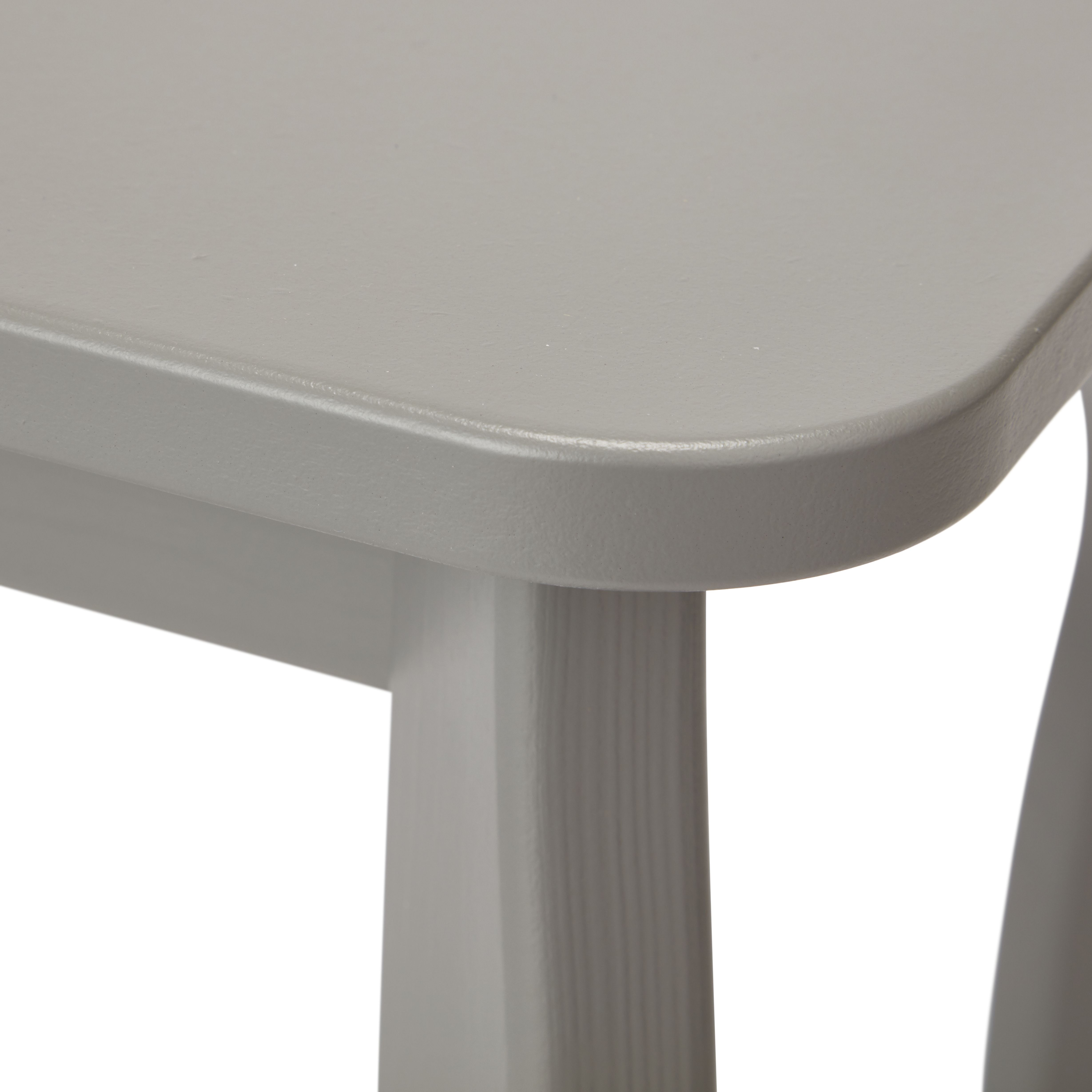 Lautner Curved leg Grey Dressing table stool