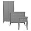 Lautner Grey 3 piece Bedroom furniture set