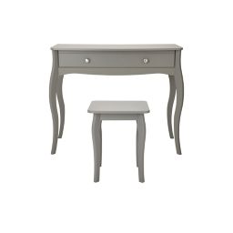 Lautner Matt grey 2 piece Dressing table & stool