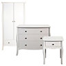 Lautner Matt white 3 piece Bedroom furniture set