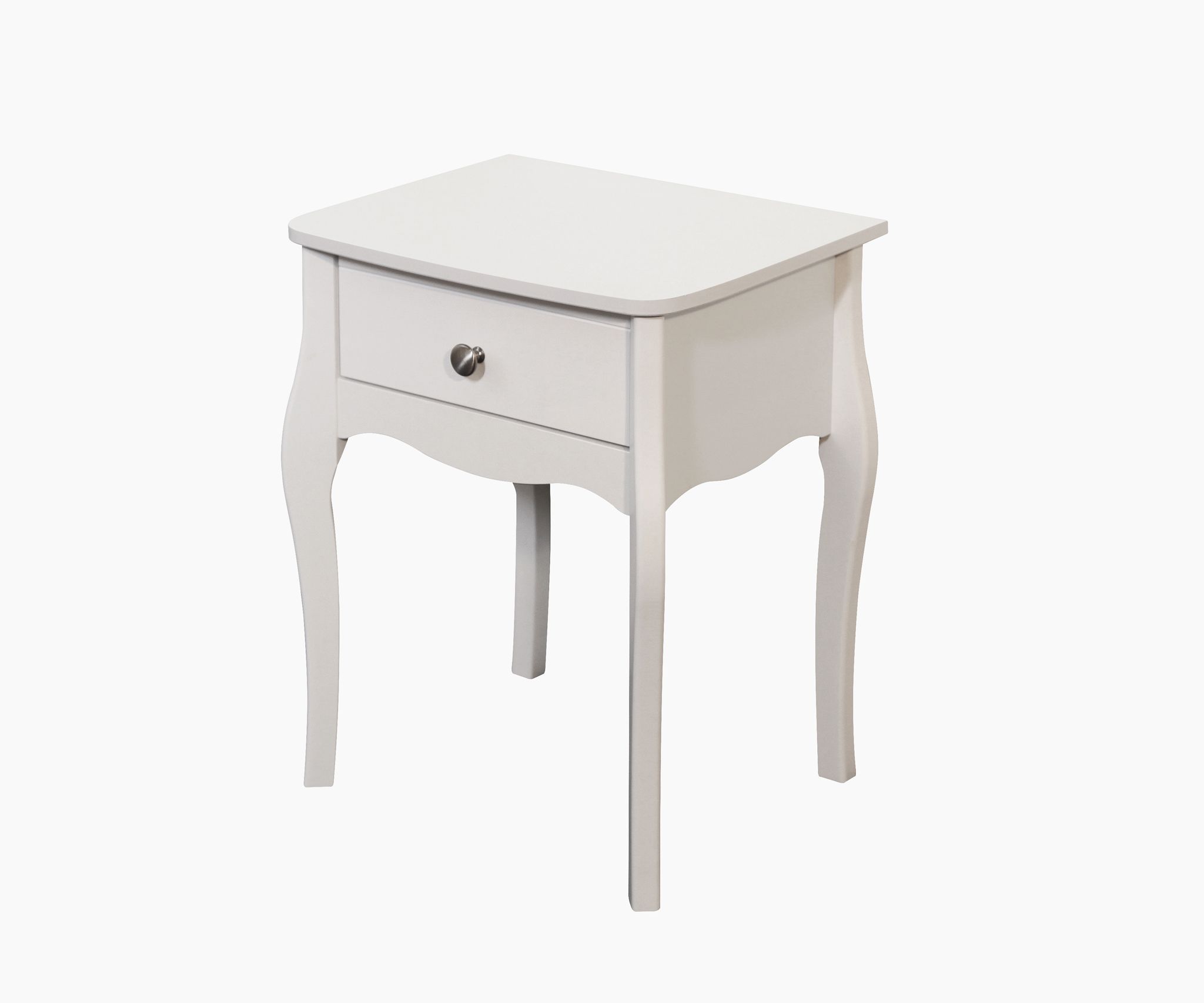 White bedside deals table b&q