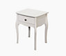Lautner White MDF 1 Drawer Bedside table (H)550mm (W)450mm (D)355mm