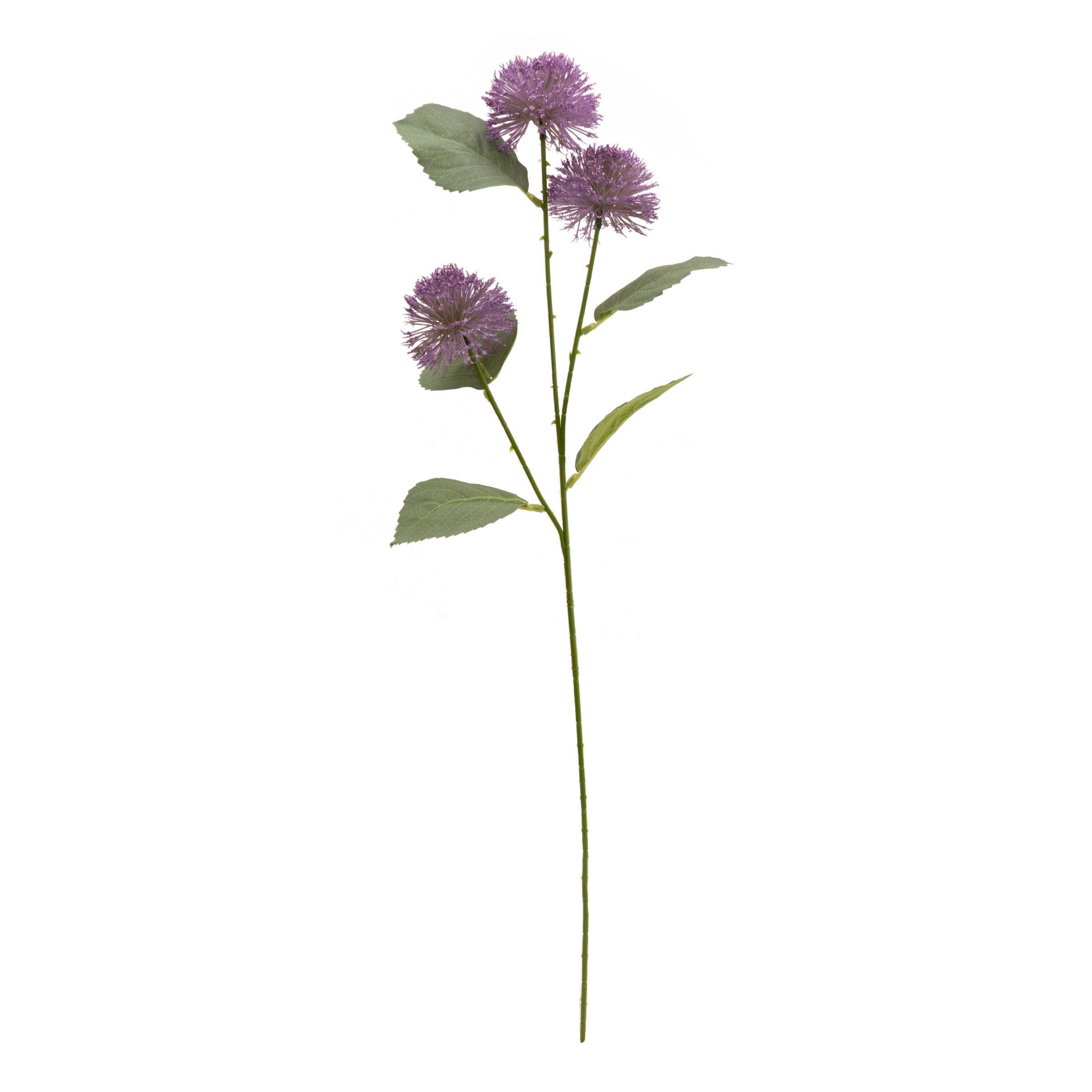 Lavender Viburnum 3 Bud Single stem Artificial flower (H) 650mm