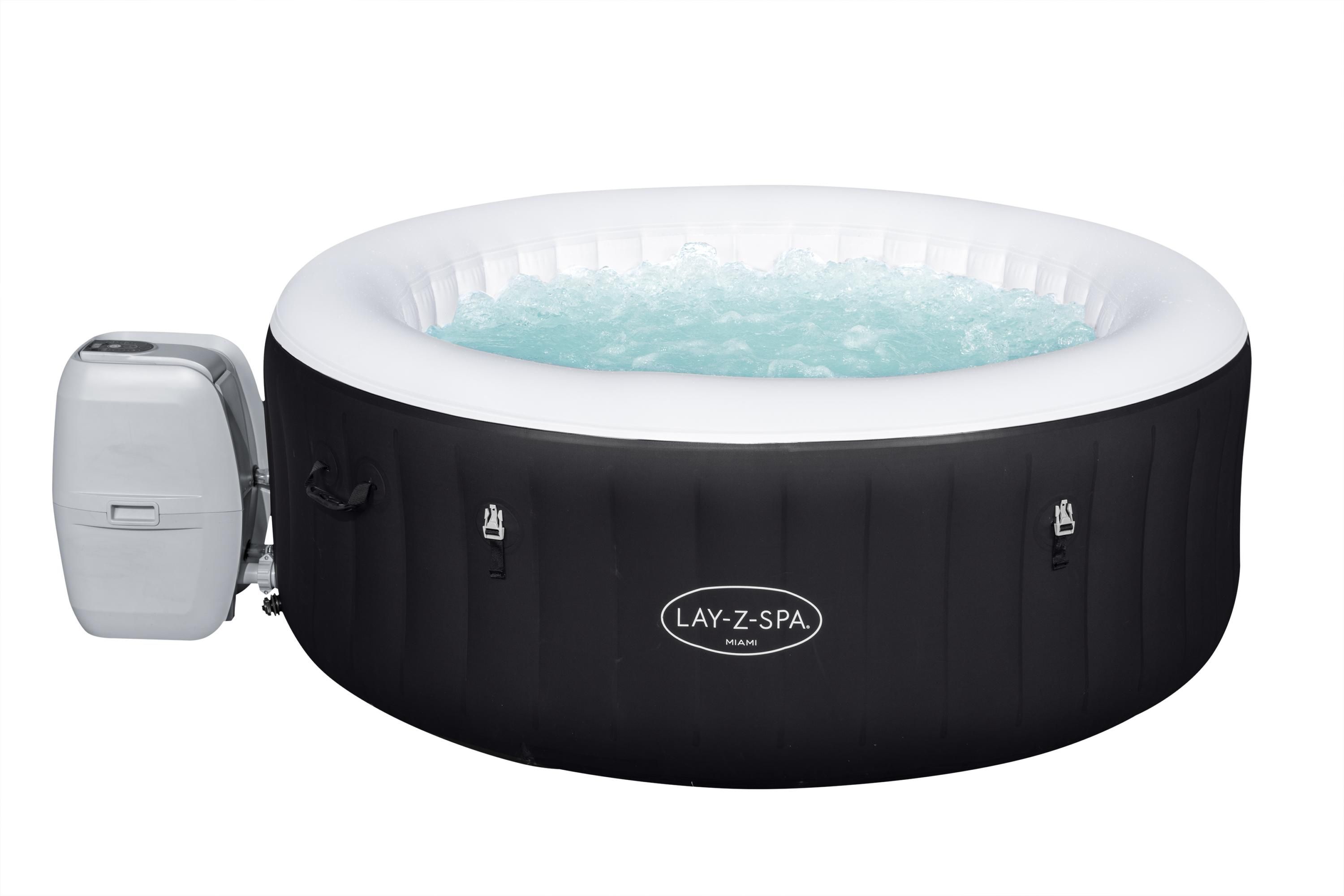 LayZSpa Miami 4 person Inflatable hot tub DIY at B&Q
