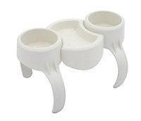 Lay-Z-Spa White Plastic Drinks holder Spa furniture