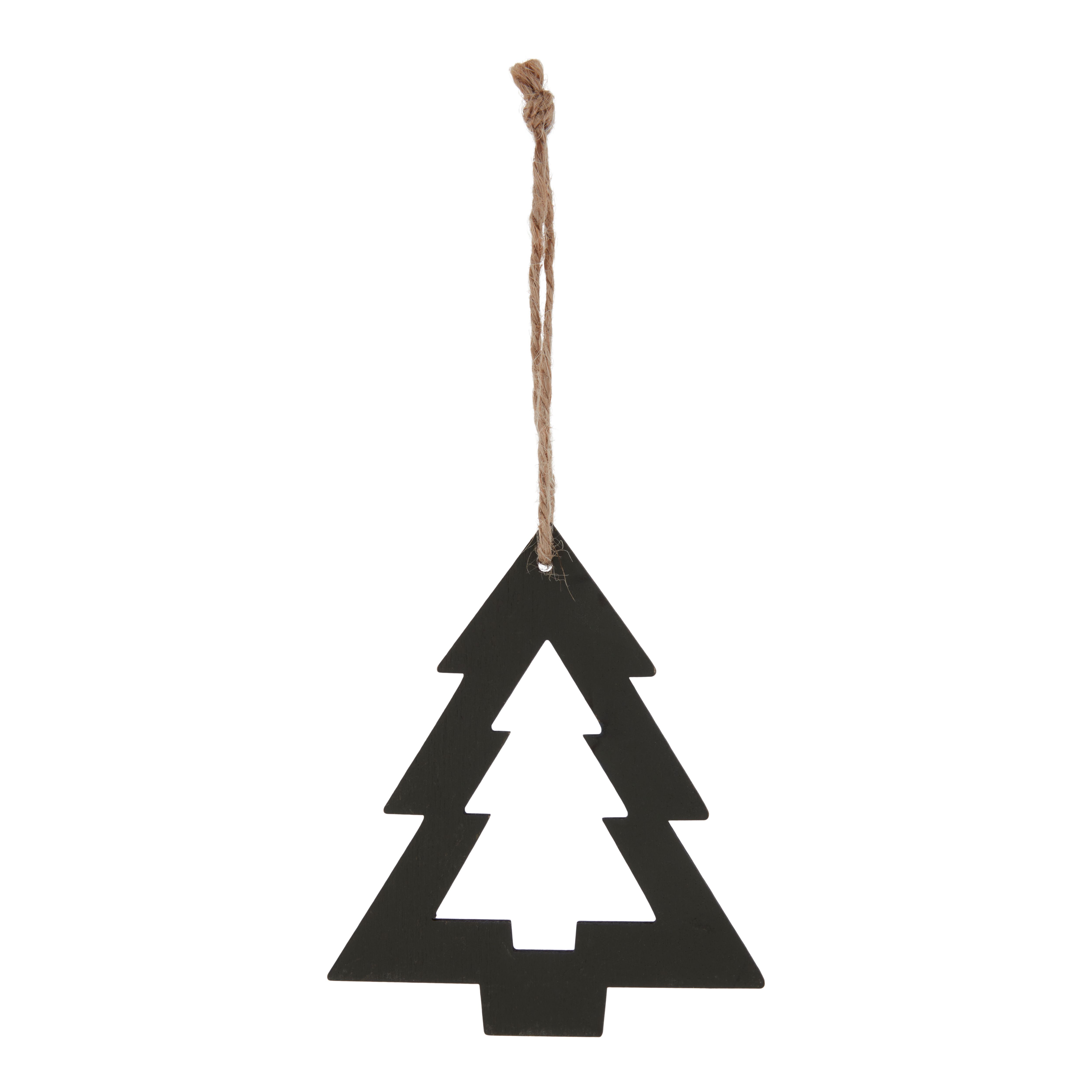 Layered greens Dark Green Wood Tree Hanging decoration DIY at B&Q