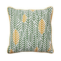Leaf Green & yellow Cushion (L)10cm x (W)45cm