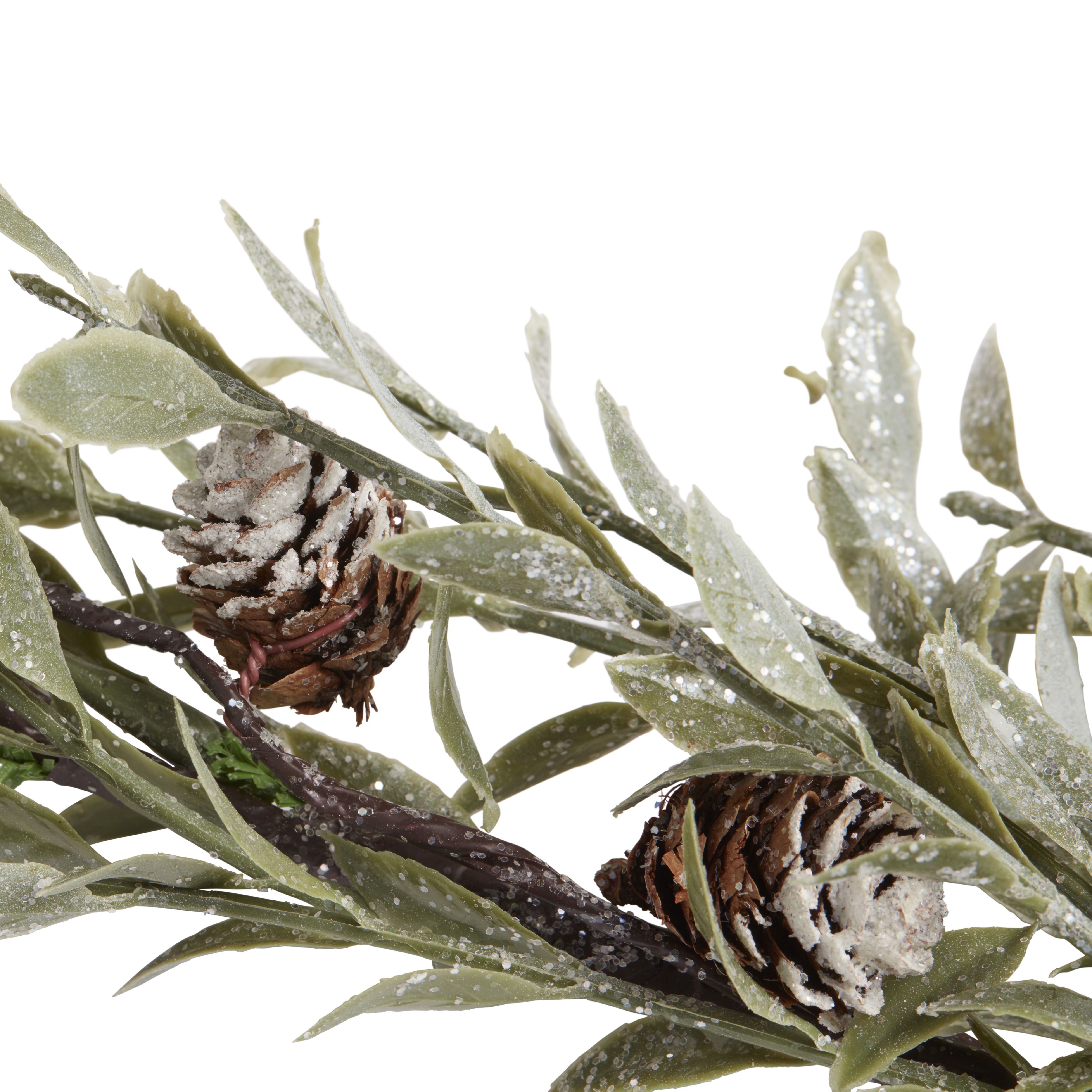 Leaf Trail Mint green Christmas garland