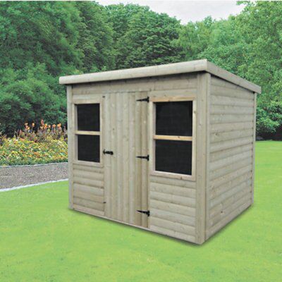 LEAN TO SHED PT 6 X 10FT & ASSEMBLEY