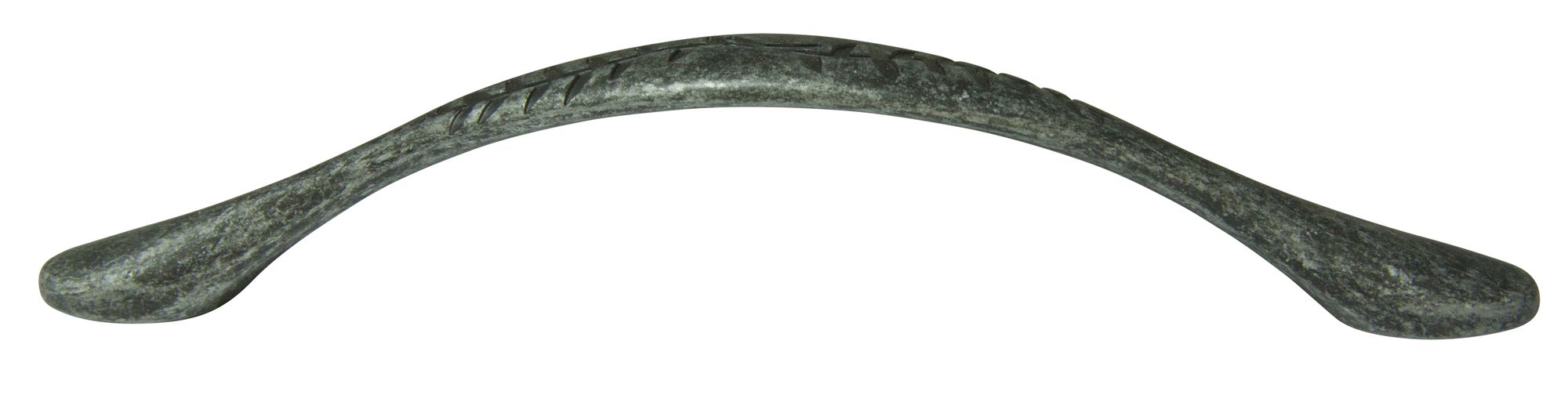 Leaves Pewter effect Furniture Bow Handle (L)15.7cm (D)30.8mm