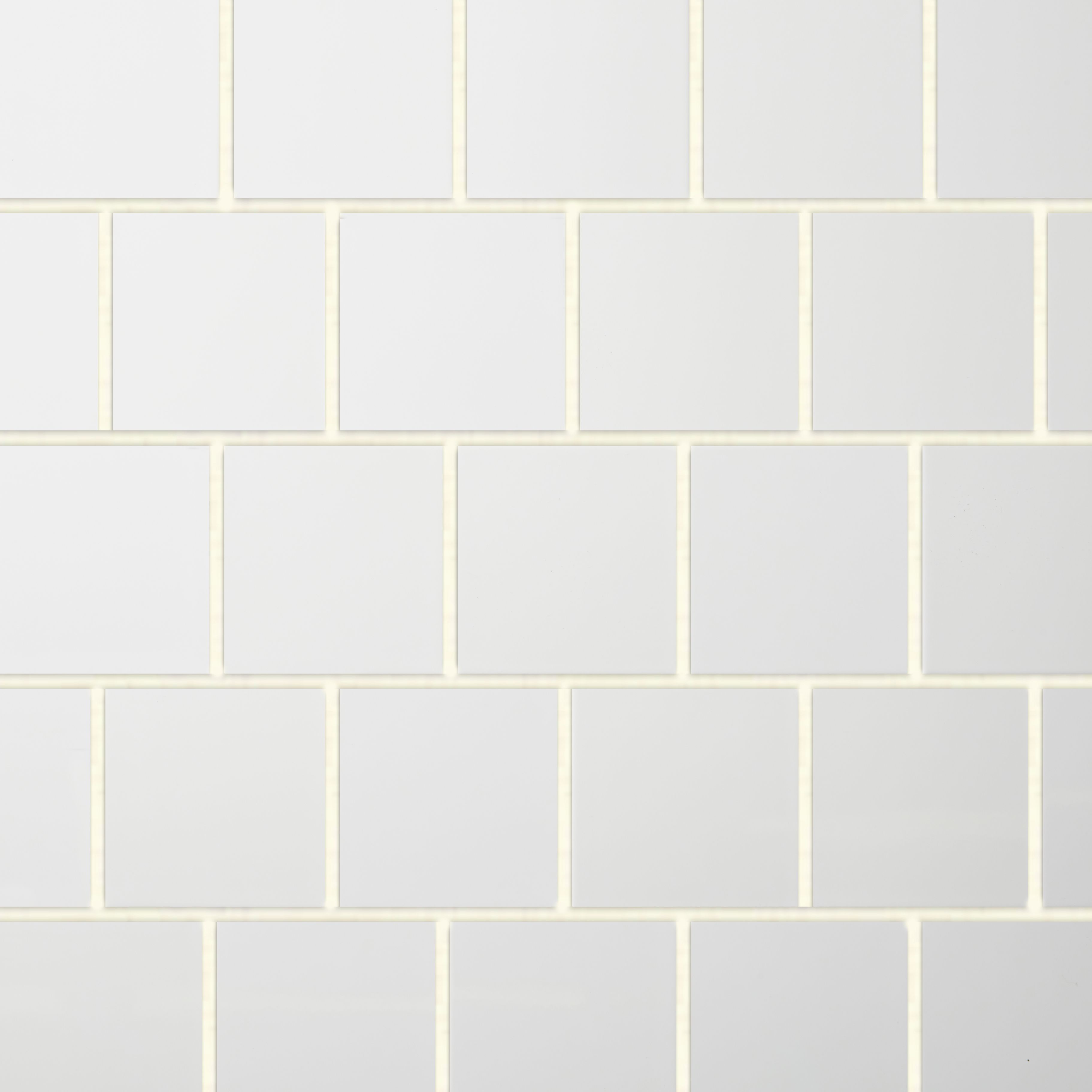 Leccia White Plain Ceramic Wall Tile - 4