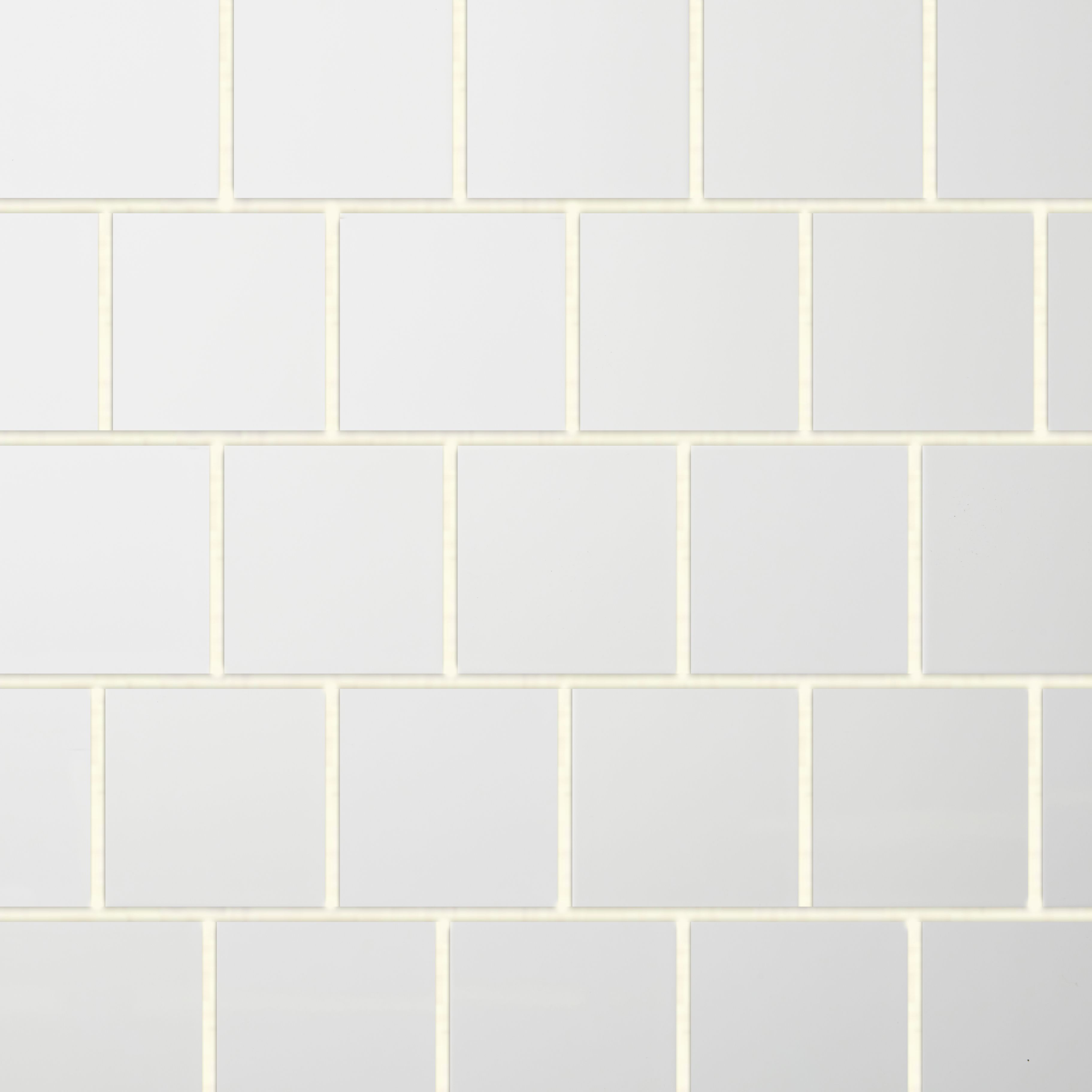 Leccia White Gloss Ceramic Indoor Wall Tile, (L)150mm (W)150mm