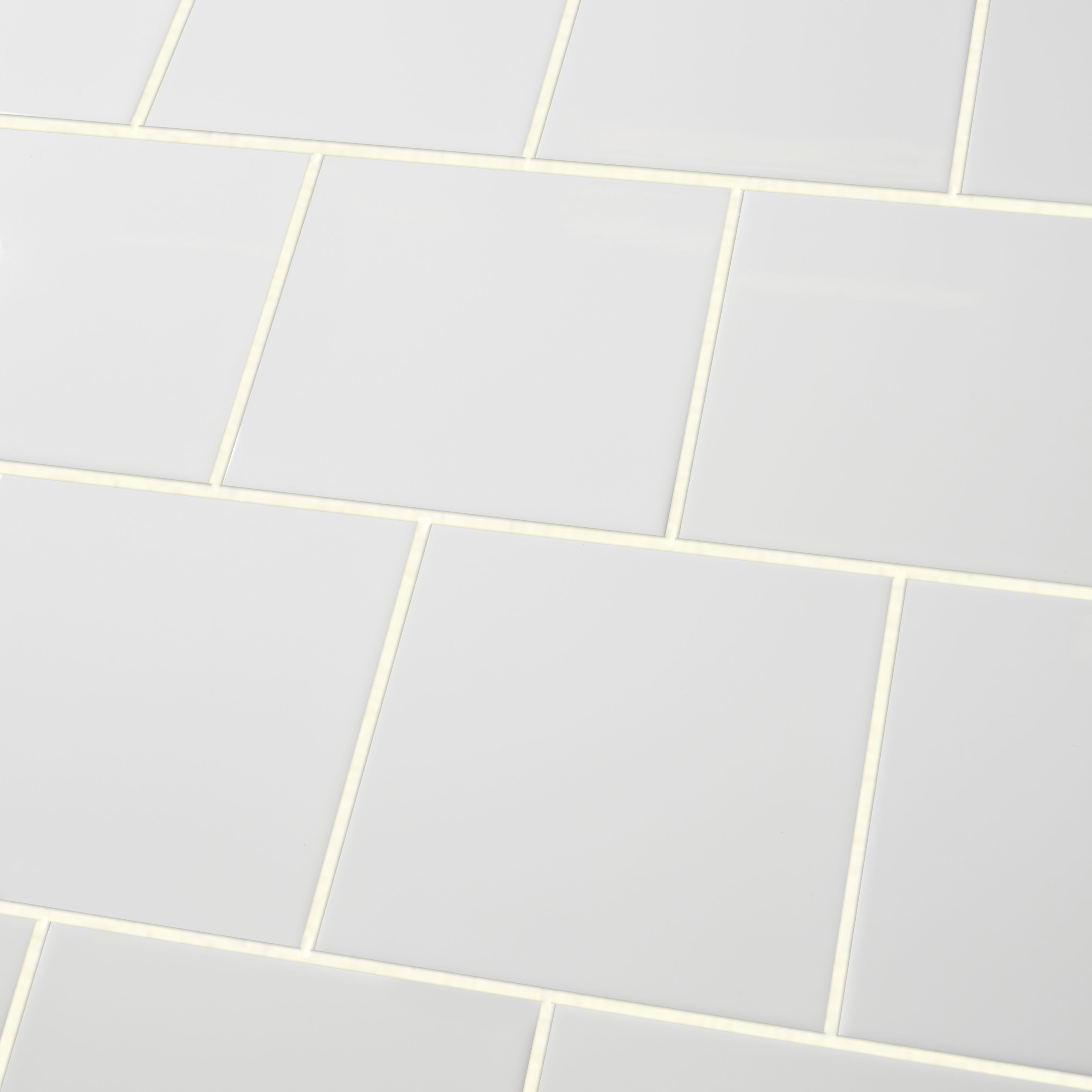 Leccia White Plain Ceramic Wall Tile - 5