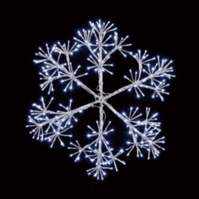 LED White Snowflake Single Christmas light (H) 600mm