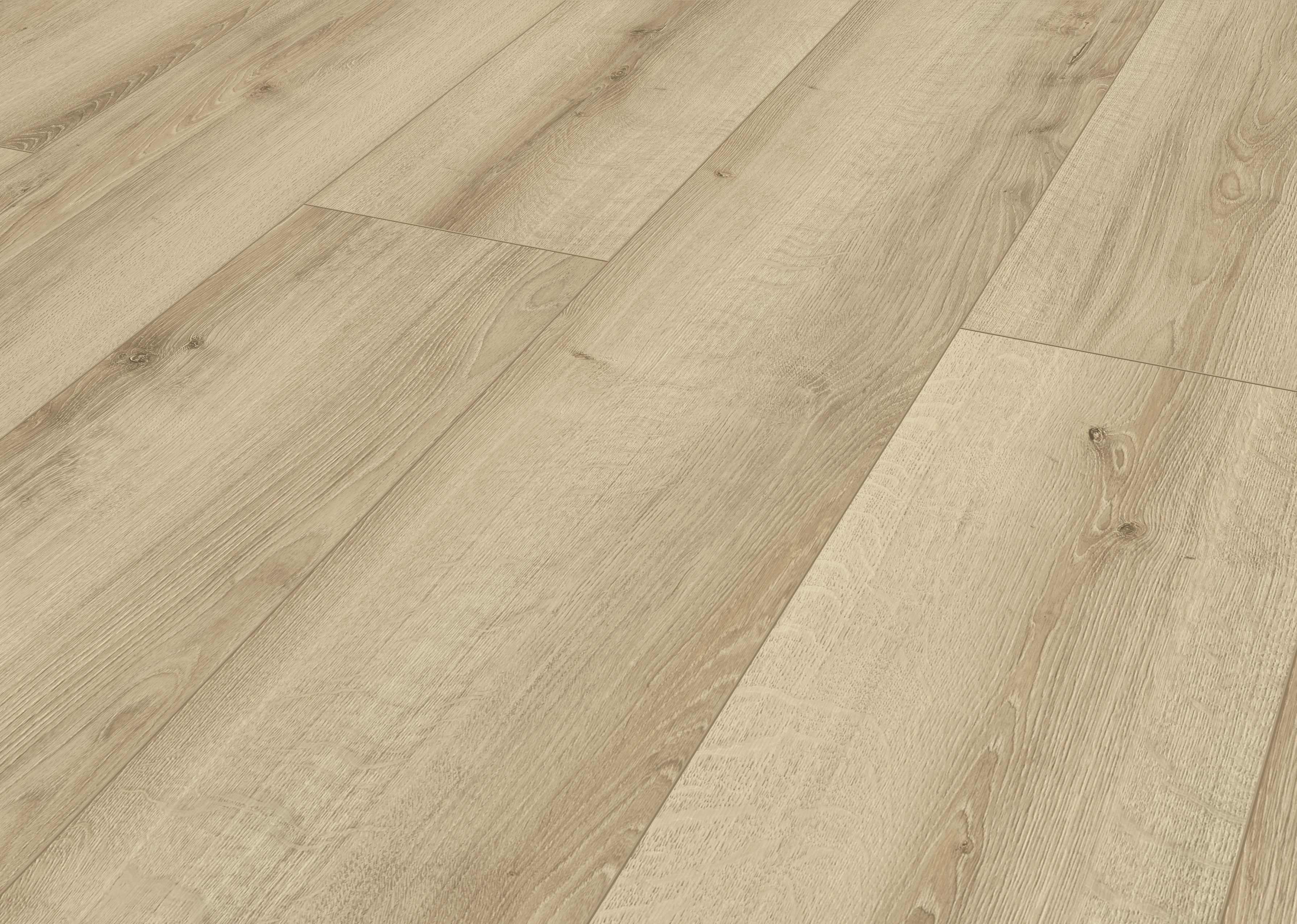 Ledbury Natural Gloss Oak effect Laminate Flooring Sample - 3
