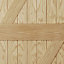 Ledged & braced Oak veneer LH & RH External Front Door, (H)1981mm (W)838mm
