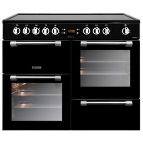 Leisure CK100C210K Freestanding Electric Range cooker with Electric Hob - Black