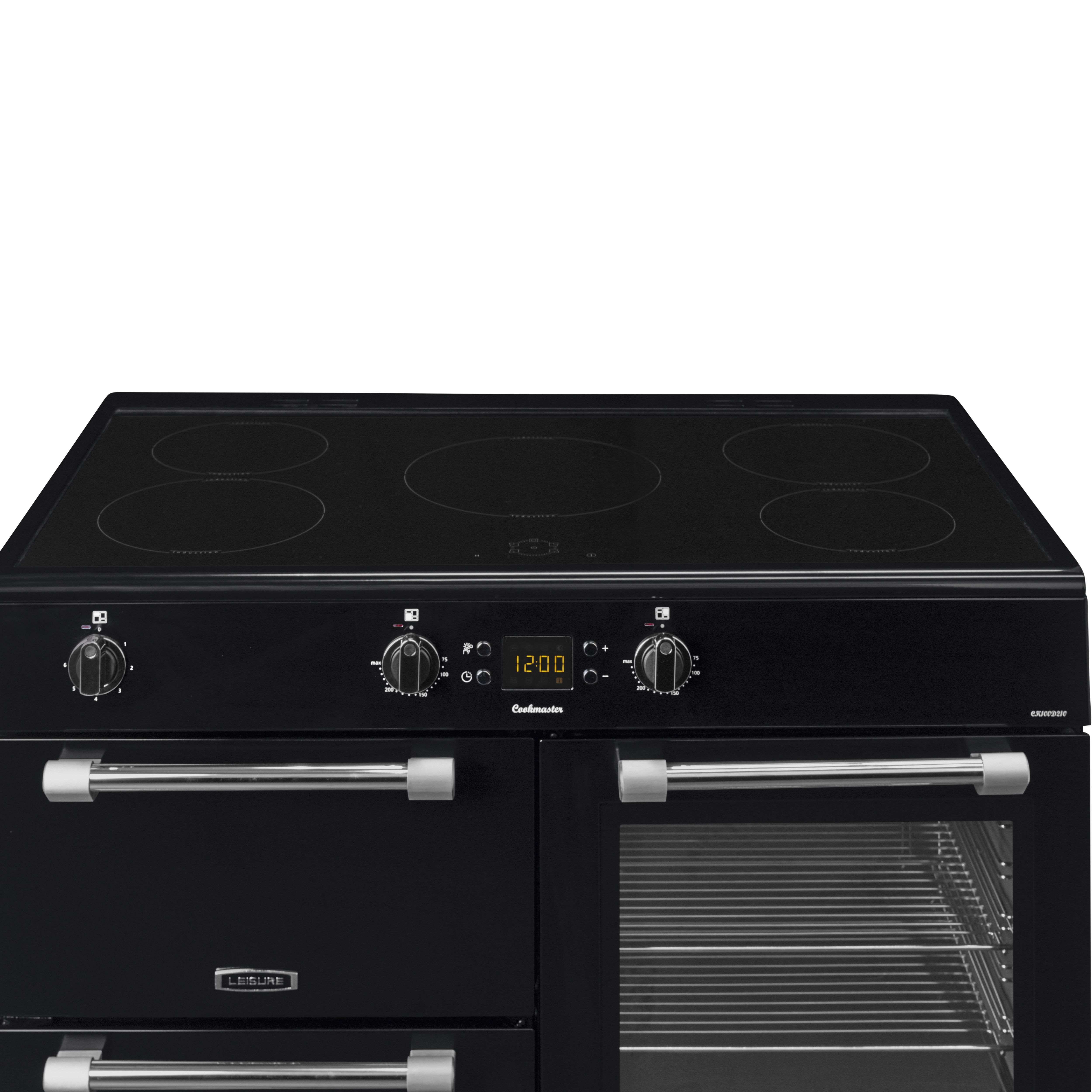 Leisure CK100D210K Freestanding Electric Range cooker with Induction Hob - Black