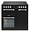 Leisure CK90C230K Freestanding Electric Range cooker with Electric Hob - Black