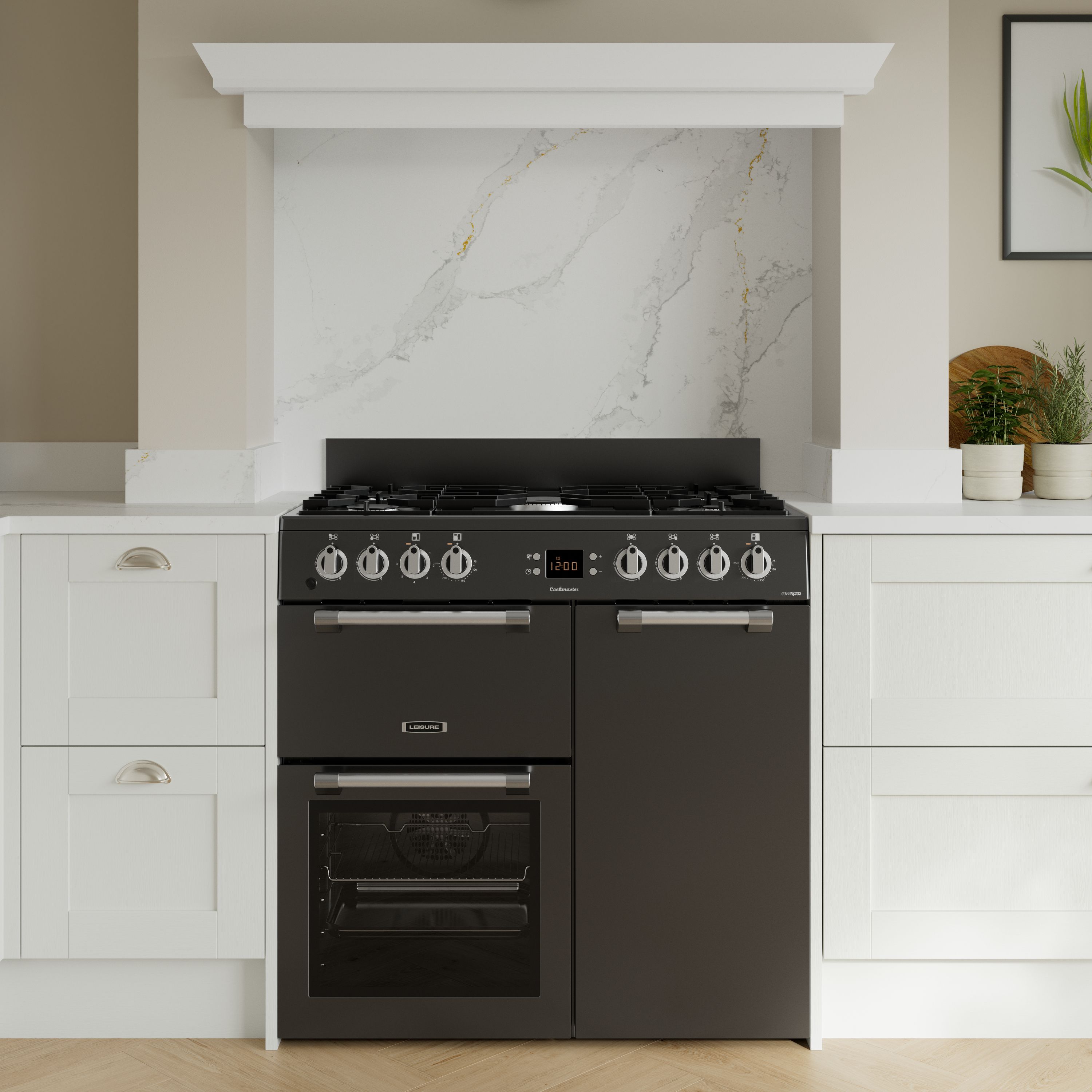 Leisure CK90F232T Freestanding Electric & gas Range cooker - Matt ...