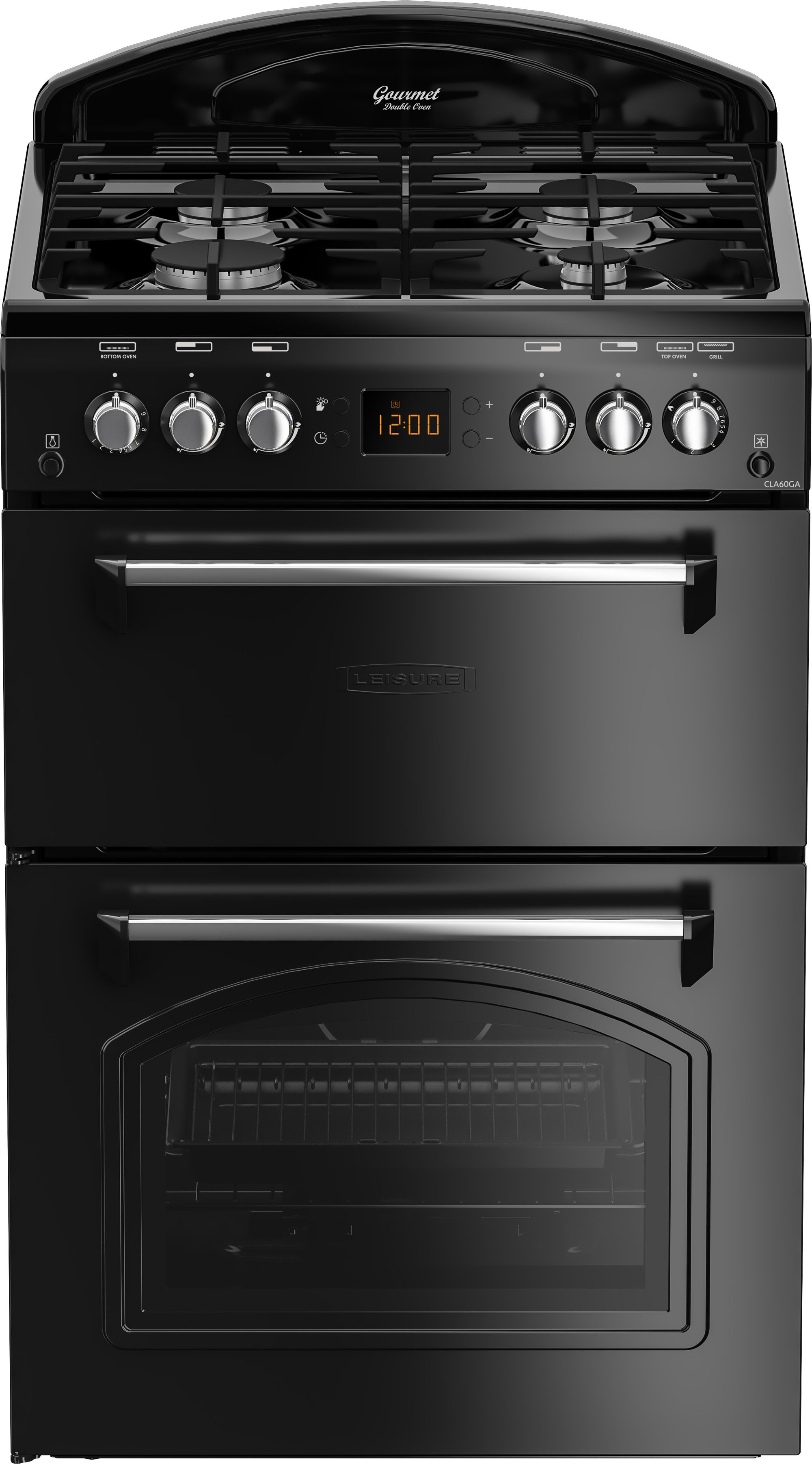 Leisure CLA60GAK Freestanding Gas Range cooker with Gas Hob - Black