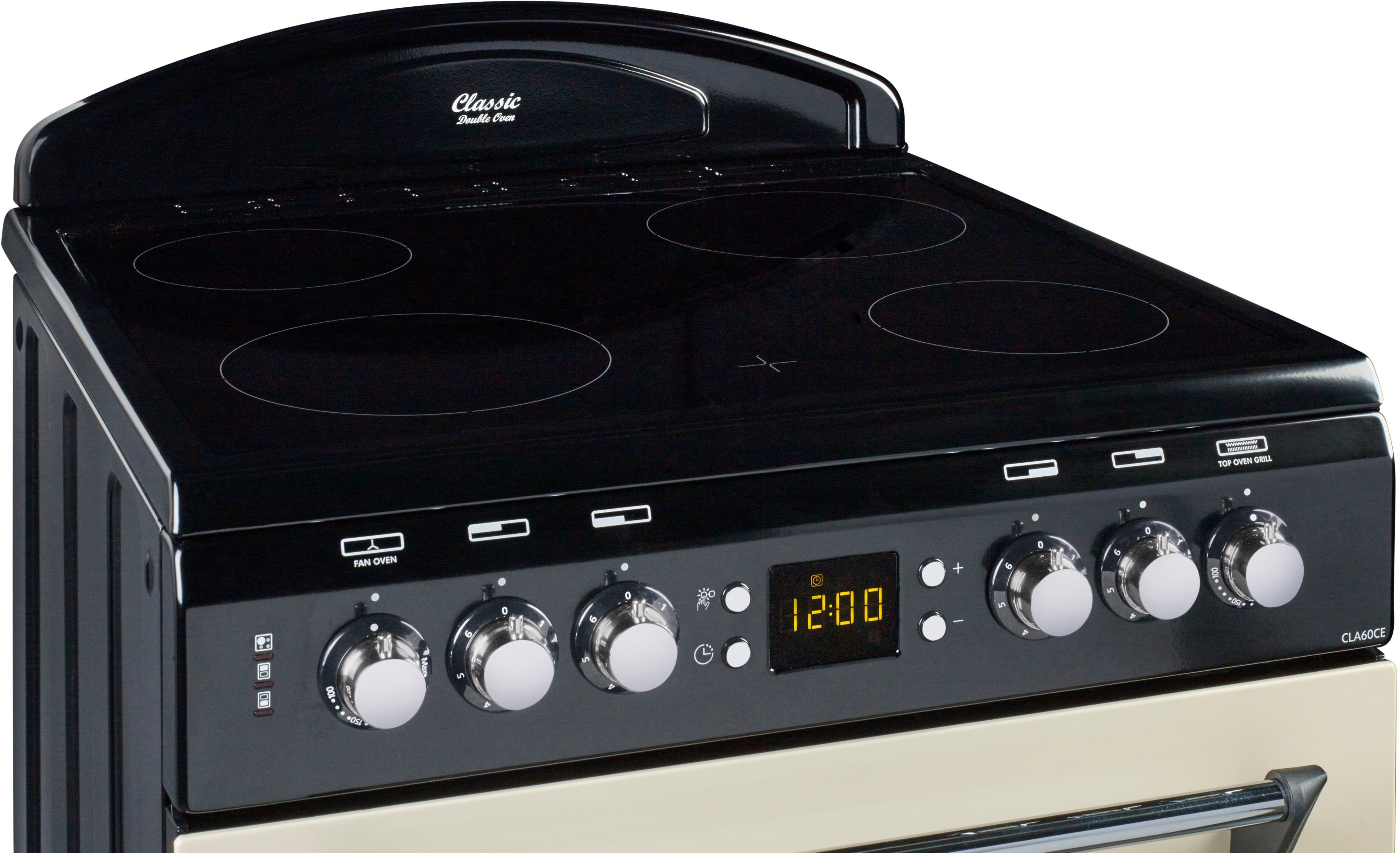 Leisure Cookmaster CLA60CEC 60cm Double Electric Cooker with Ceramic Hob - Cream