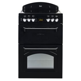 Leisure Cookmaster CLA60CEK 60cm Double Electric Cooker with Ceramic Hob - Black