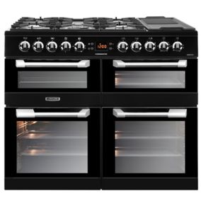 Leisure CS100F520K Freestanding Electric Range cooker with Gas Hob - Black