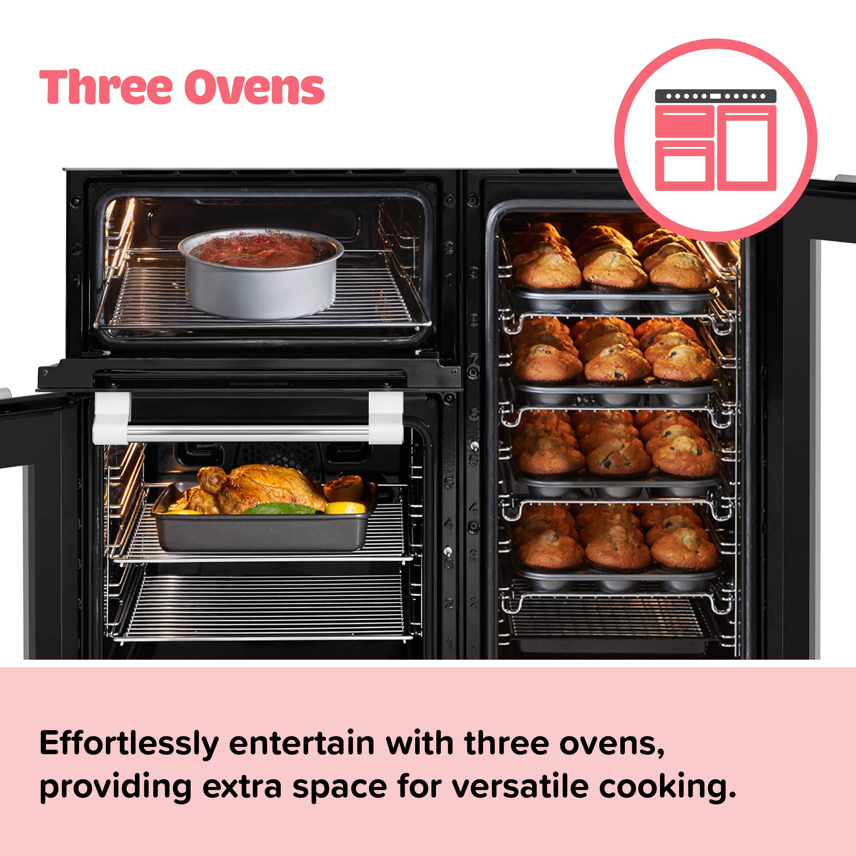Leisure CS90C530K Freestanding Electric Range cooker with Ceramic Hob - Black