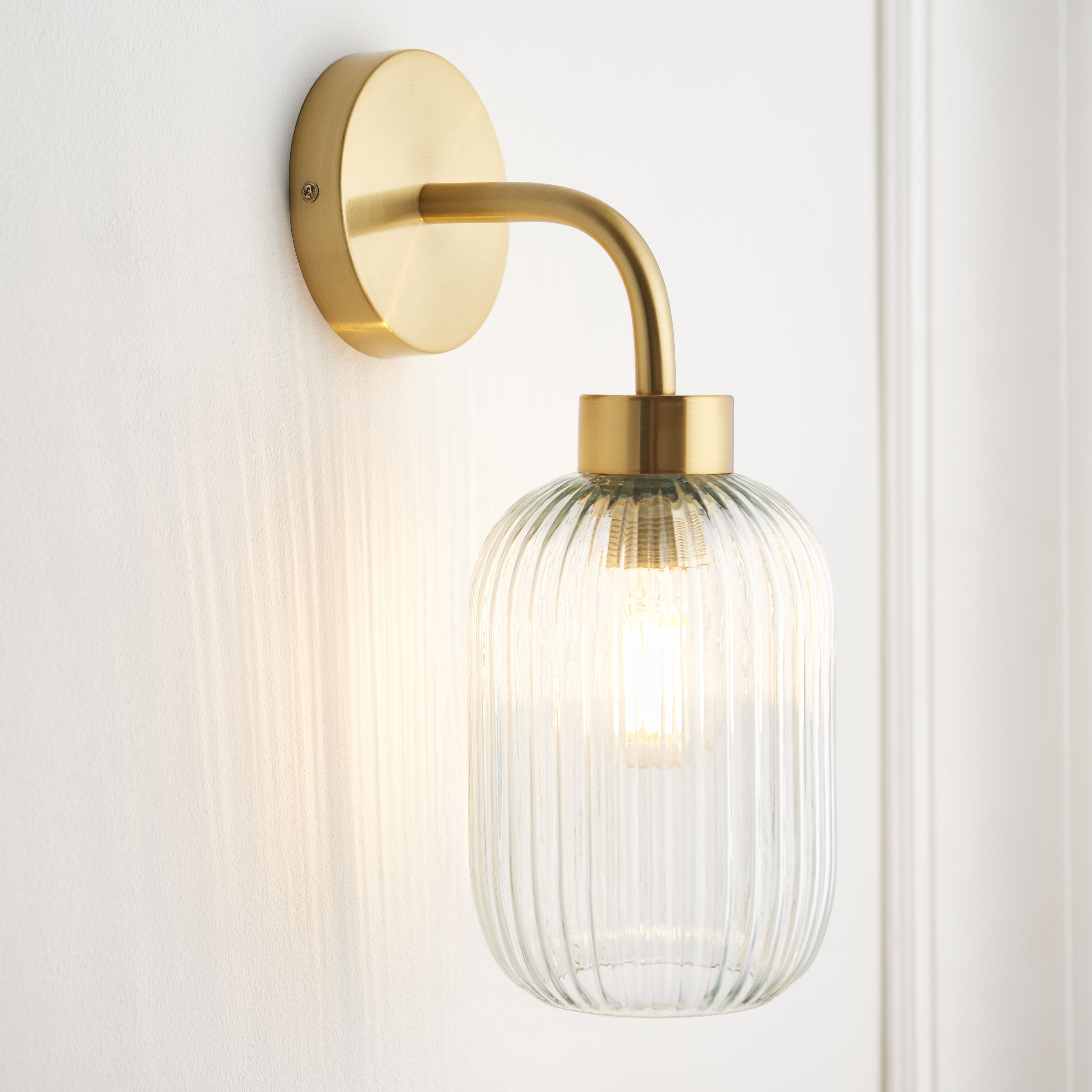 Brushed gold wall deals lights