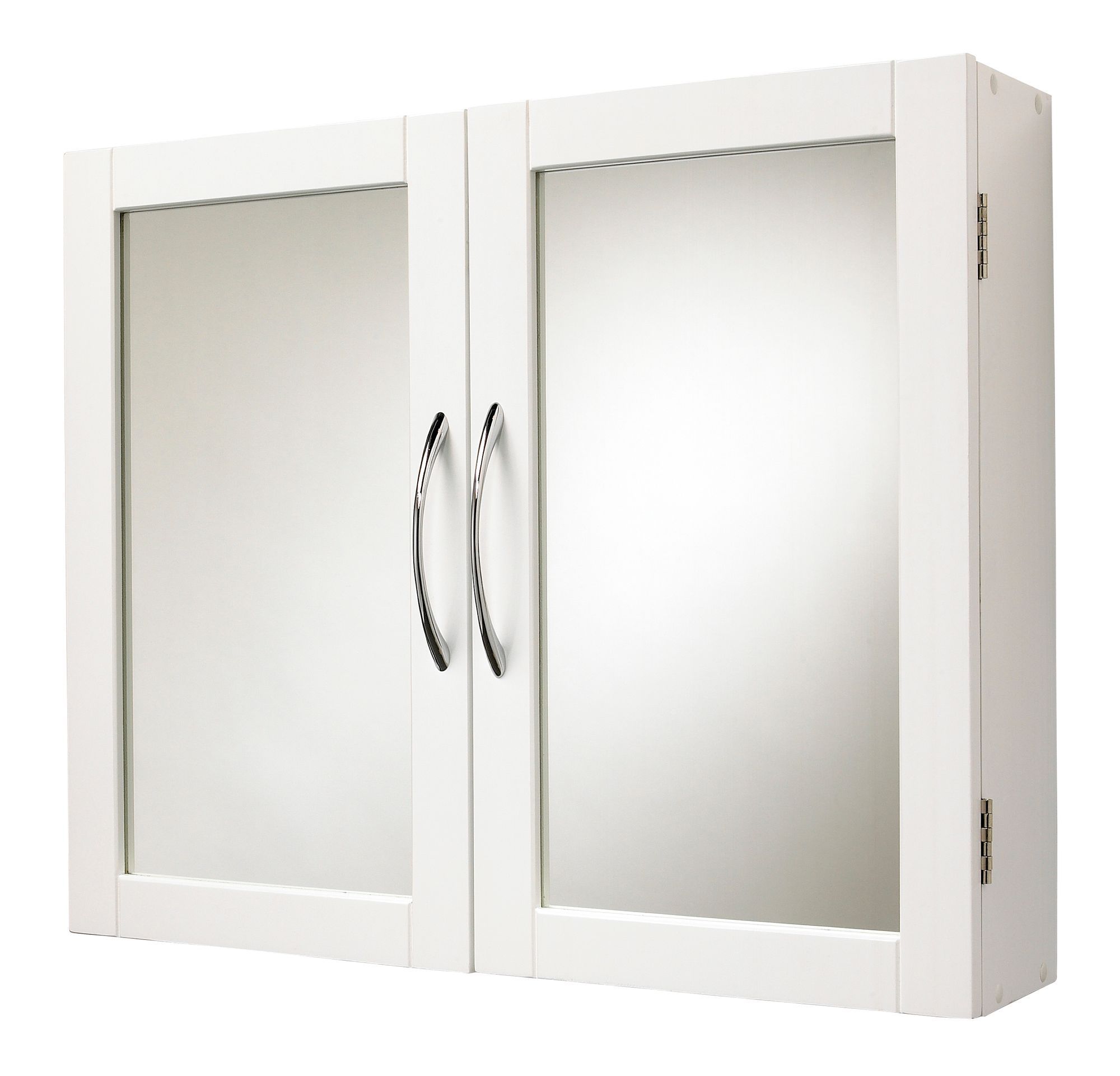 Lenna White Double Cabinet with Mirrored door H 500mm W 600mm