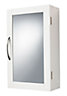 Lenna White Single Cabinet with Mirrored door (H)500mm (W)300mm
