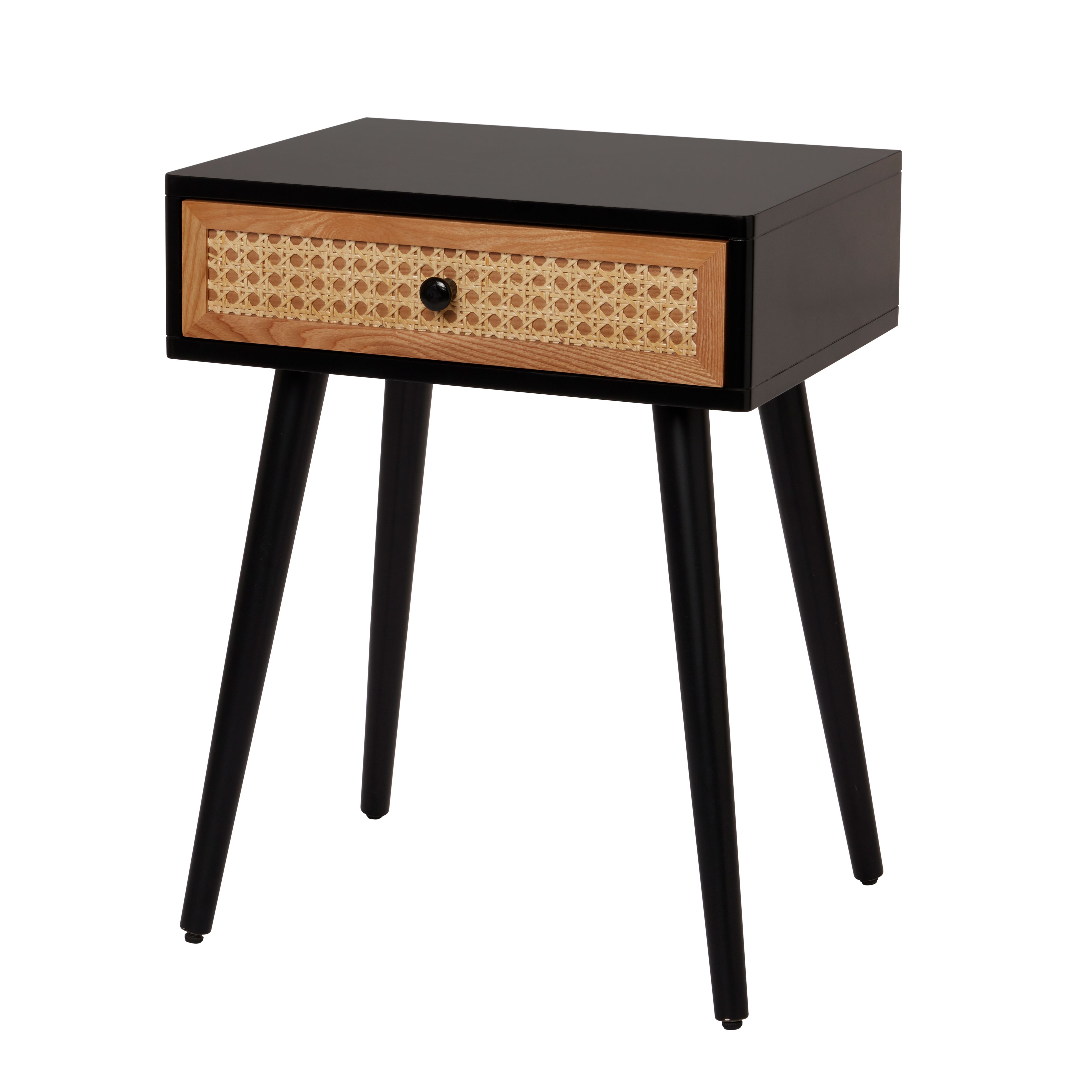 Black deals bedside chest