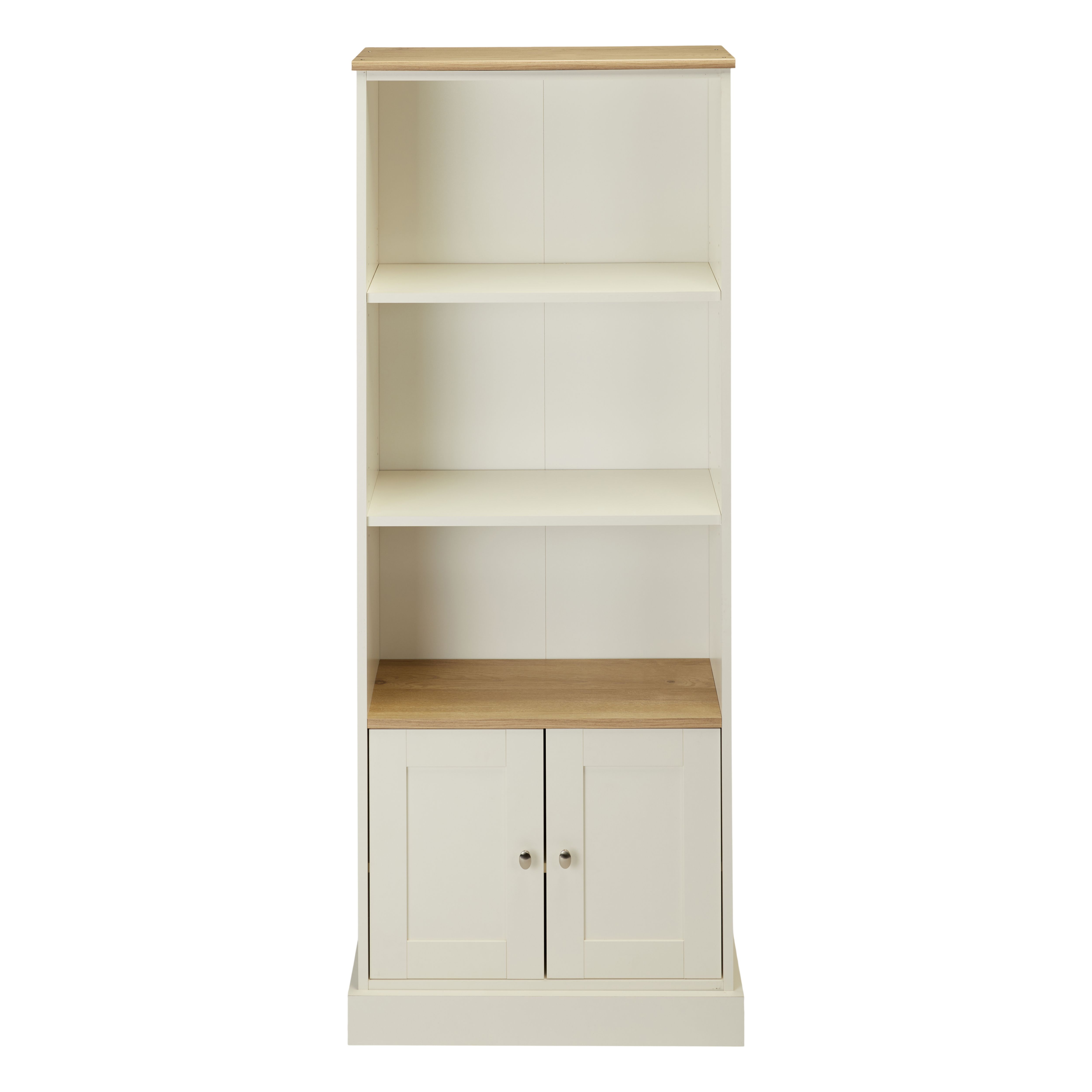 Letvica Matt white 5 compartment 2 Shelf Freestanding Rectangular Bookcase (H)1826mm (W)737mm (D)291mm