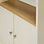 Letvica Matt white 5 compartment 2 Shelf Freestanding Rectangular Bookcase (H)1826mm (W)737mm (D)291mm
