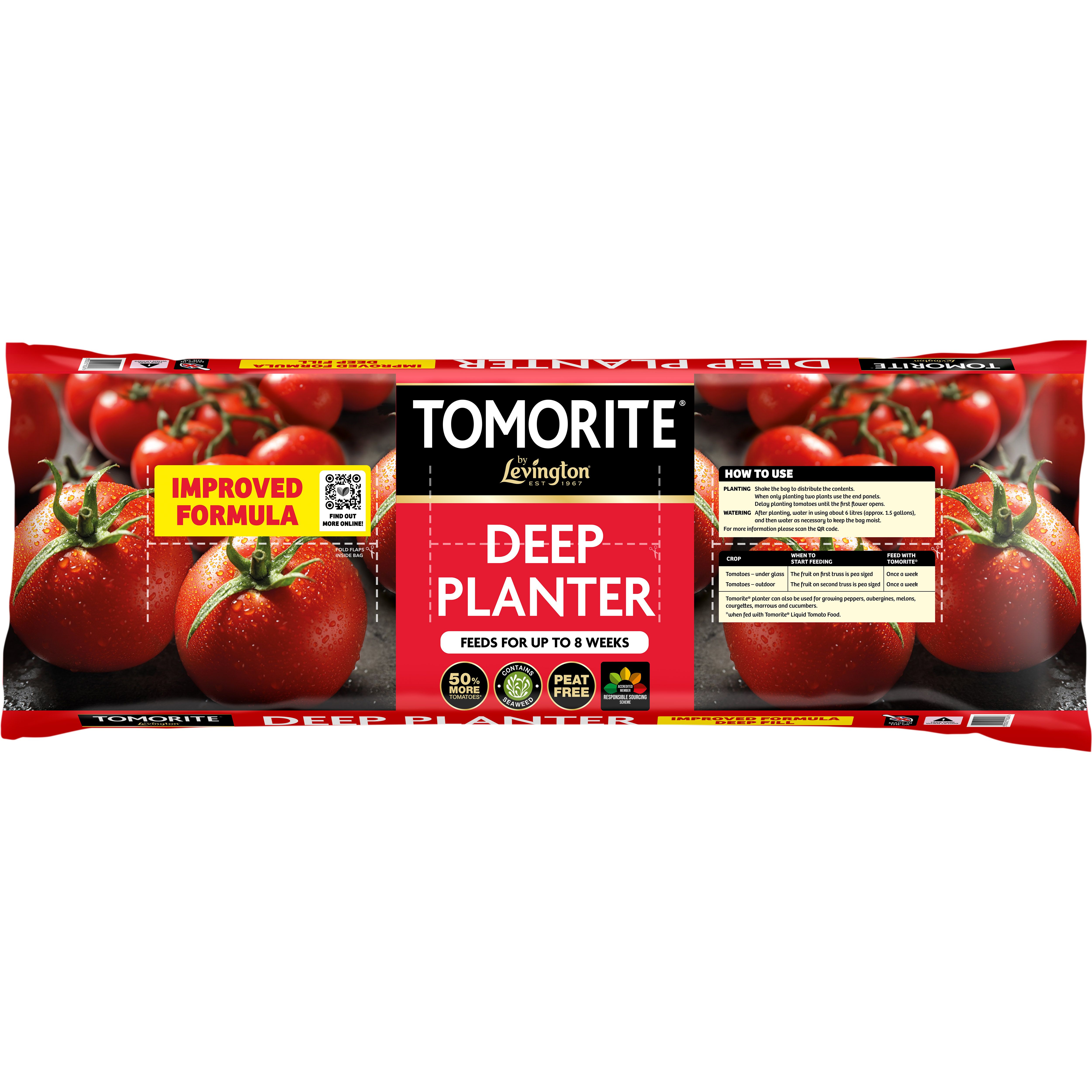 Levington Tomorite Peat-free Fruit & vegetable Compost 46L