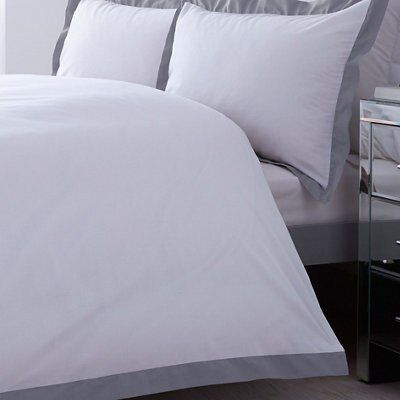 Lexington Grey & white King Bedding set