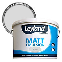 Leyland Grey harmony Matt Emulsion paint, 10L