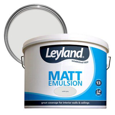 Leyland Subtle grey Matt Emulsion paint, 10L