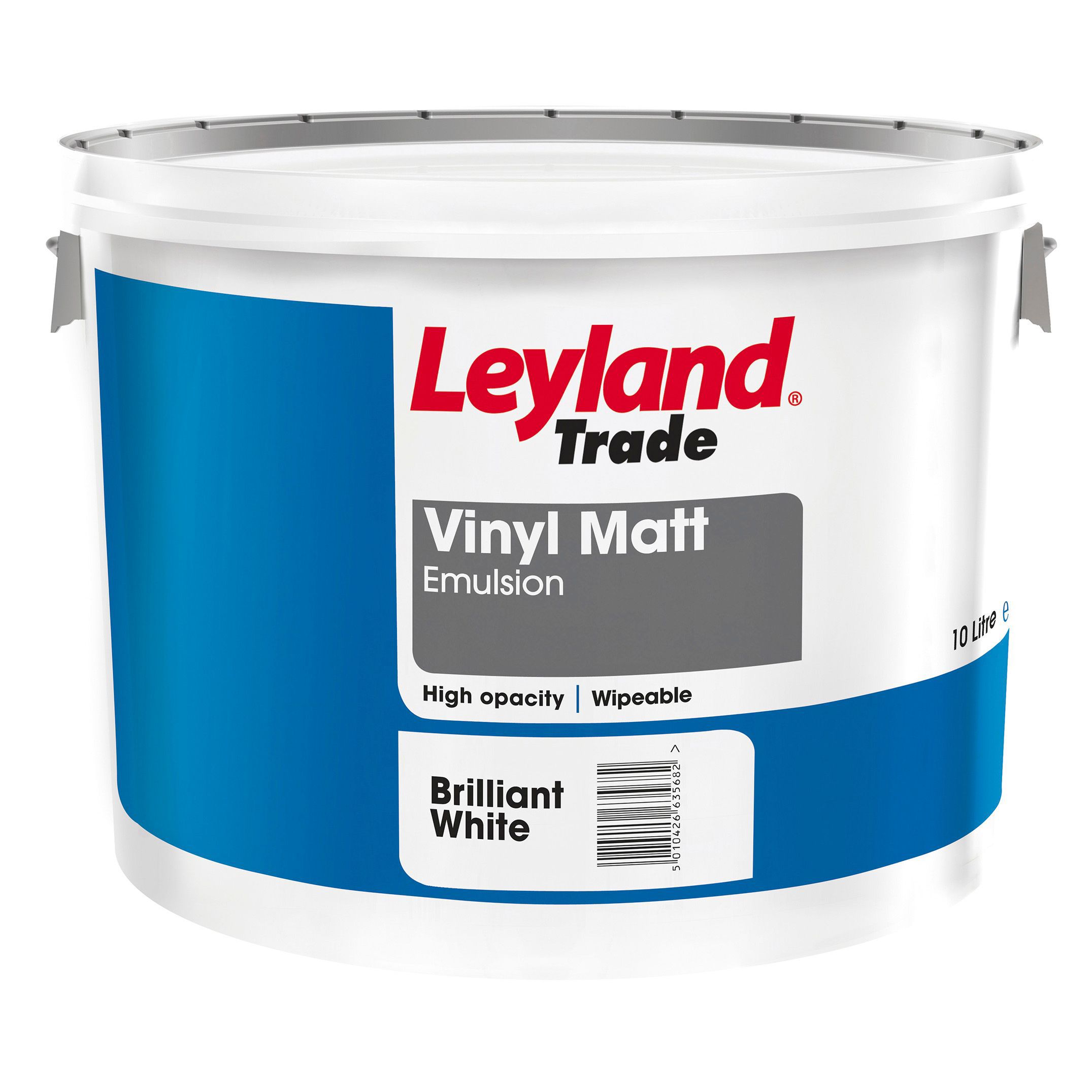 Leyland Trade Brilliant White Matt Emulsion Paint, 10L | DIY At B&Q