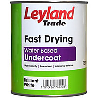 Leyland Trade Brilliant White Metal & wood Undercoat, 750ml