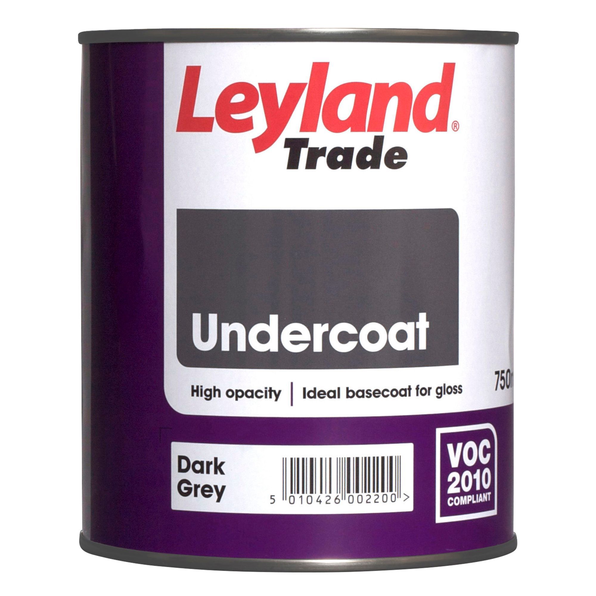 Leyland Trade Dark grey Metal & wood Undercoat, 750ml DIY at B&Q