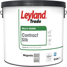 Leyland Trade Magnolia Silk Emulsion paint, 10L